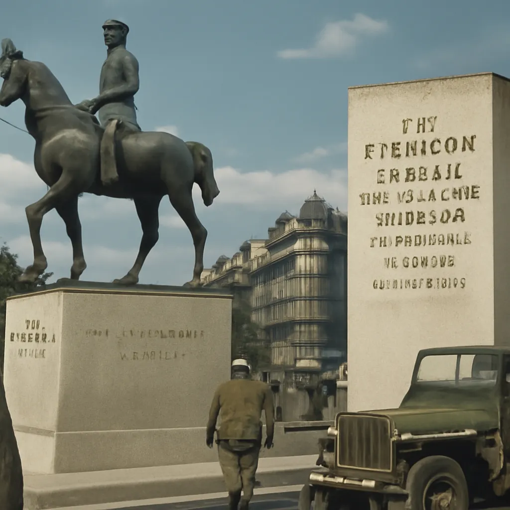 Monument au général Leclerc, porte d'Orléans, Paris